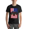 Herren-Tanktops, Dackel, Hund, amerikanische Flagge, patriotisches 4. Juli-T-Shirt, Grafik-T-Shirt, grafische Kleidung für Männer