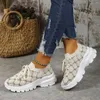 Casual Shoes Fashion Thick Sole Elevated For Women 2024 Plus Size 42 Retro Mixerd Colors Sneakers Zapatos