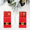 Küche Lagerung 6 stücke Weihnachten Besteck Halter Taschen Gürtel Design Geschirr Taschen Und Gabel Abdeckung Für Weihnachten Party Tisch