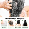 Cor 230m marrom marrom bolha de cabelo shampoo tampa de shampoo cinza branco longLasting planta erva colorir cabelo tingimento de shampoo condicionador mulheres
