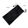 Black glasses bag drawstring glasses bag soft portable dust bag sunglasses bag 50pcs/lot.