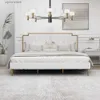 Other Bedding Supplies Decorative platform large bed frame with top plate supported by highquality stable wooden batten frameless spring butter bed required Y240