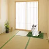 装飾的な花Popetpop Turf Grass Dog Dog Pad Washable Pee Pads人工パッチポットトレーニングマット再利用可能な失禁ベッド吸収