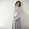 Lenços xale feminino lazer cor sólida cachecol moda multifuncional camisola casaco coreano pode ser usado toda a temporada