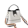 Shoulder Bags Boutique Bucket Bag Women 2024 Fashion Handbag Large Capacity Wide Strap