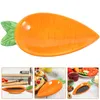 Plates Ceramic Carrot Sushi Dipping Bowl Appetizer Plate Porcelain Saucer Dish Candy Nut Seasoning Dinnerware Easter Decorations