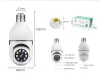 DHL free shipping A6 Light Bulb Camera Wireless 360 Degree Panoramic Smart HD WiFi Cam Night Version Home Security IP Surveillance CCTV LED Bulb Holder Camera Mini E27