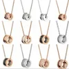 Luxury fashion necklace designer jewelry party diamond pendant rose gold necklace womens floral dress long chain jewelryFashion High Quality gift