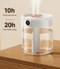 Humidificateurs Xiaomi 2l Grand Air Humidificateur USB Purification de l'air Purifiant Maker avec surveillance d'humidité Affichage du réservoir d'eau visuelle Fogger silencieux