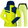 Giacche da sci Tuta da sci per donna Pantaloni da snowboard Tute impermeabili antivento Sport invernali femminili Set caldo e spesso