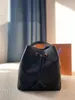 24SS Women's Luxury Designer Riveted Bucket Bag Women's Handbag Shoulder Bag Makeup Bag Purse 25CM
