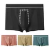 Underpants 3d U-convex Shorts Panties Stretchy Breathable Men's Underwear Mid-rise Briefs In Solid Colors For Everyday