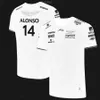 fw23 Men's T-Shirts 2024 Aston Martin F1 Men's T-shirt Collection Alonso Hat with Short Sleeve Fashion Crewneck Top Oversized T-shirt