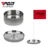 Aids PGM Golf Training Cups with Flag Concise Turnover Prevent Golf Green Cups for Competition Portable Stainless Steel Golf Hole Cup