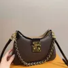 Axelkedja tygväskor designer kvinnor shopping m46203 vintage hobo med plånbok crossbody läder handväska handväska svart midjeväska