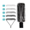 Tools Grill Brush 18 Inch Long Cleaning Grate With 3-Compartment Head For Gas