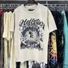 camiseta designer camisetas gráfico tee roupas roupas hipster tecido lavado Rua graffiti Lettering foil print Vintage Preto Tamanho solto S-XL V-11