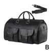 Duffel Bags Garment Bag For Travel Convertible Carry On Pu Men Waterproof Large 2 In 1 Suit Dress Business T R2n9