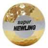 Balls 3 pcs Golf Balls Golf Colored Ribbon Balls Golf Opening Ball Golden Color Gift Ball