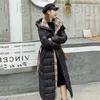 Women's Down & Parkas designer Womens Jackets Slim Fitting and Thickened Cotton Jacket British Style Long Knee Length RYQO