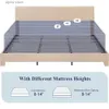Andra sängkläder levererar extra stor sängram med justerbar toppplatta mjuk vadderad plattformssäng med träbräde tungt madrass beige säng ram y240320