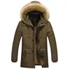 Vestes pour hommes manteau ample surdimensionné hiver décontracté polyvalent veste en coton longueur moyenne