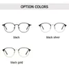 Occhiali da sole Vision Care Montatura rotonda in metallo Occhiali ultraleggeri Occhiali ottici Occhiali miopia