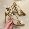 Robe chaussures été laque cuir feuille une ligne sandales à bout ouvert avec des talons hauts fins banquet polyvalent petite taille femme