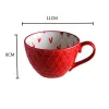 GIZILI Cerâmica Canecas Xícara de Café Café da Manhã Cereal Bonito Xícara de Cerâmica Leite Doméstico Grande Capacidade Caneca de Aveia Drinkware Home Decor 210804