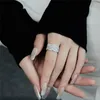 Bagues de luxe en tricot Bague de créateur en argent sterling 925 pour femme fête 5A zircone amour bijoux en diamant fête des femmes datant de la Saint-Valentin ami boîte cadeau taille 5-9