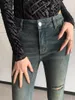 Kvinnors jeans High Strecth Vintage Blue Flased Pants for Women Midjed Slim Sexy Ripped - ForgunroseSoroses