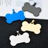 Appareils pour chiens chiot mental Tag Pet Metal vierge de carte d'identité militaire Tags en aluminium Armée sans chaîne LX9108