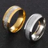 Personalized and Fashionable Titanium Steel Ring with Rime Silk Pattern