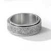 Вращающиеся кольца из нержавеющей стали, кольцо для снятия беспокойства для мужчин и женщин, ювелирные изделия