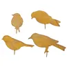 Garden Decorations Bird Silhouette Ornament Yard Sign Lifelike Rust Birds Decoration For Gates Outdoor Branches Patio Windowsills