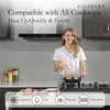 Poêles Poêle à frire Set Poêle antiadhésive Oeuf Omelette Granit Revêtement Batterie de cuisine Compatible avec toutes les cuisinières