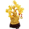 Dekorative Blumen Reichtum Baum Bonsai Citrin Macrocarpa Kreative Dekoration mit Barrenbasis