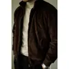 Vestes pour hommes en velours côtelé G9 veste de moto style classique vêtements d'extérieur vintage