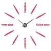 Настенные часы TMV Брендовые часы Reloj De Pared Кварцевые часы Европа Diy Гостиная Большие наклейки Домашние декоративные Orologio Da Paret