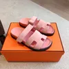 Kalite Chype Terlik Tasarımcı Sandalet Sandalet Klasik Slaytlar Terlik Plaj Düz Sandal Süet Daireler Flip Flops Erkek Kadın Ayakkabı