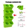 4pcs Self Watering Flower Pot Vertical Garden Planter Pocket Wall-Mounted Succulents Plant Bonsai Pot Home Balcony Decoration 240311