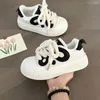 Casual Shoes White for Women 2024 Platforma trampki Solidny kolor damski trend obuwia lekka wulkanizowana