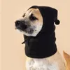 Vêtements pour chiens Chapeau polaire Chapeau de transformation pour animaux de compagnie Couvre-chef de couleur pure Casquette de réglage à cordon chaud drôle décontracté