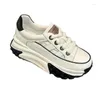 Freizeitschuhe 2024 Damen Frühling/Sommer Dicke Sohle Hohl Old Dad Show Feet Small Sports