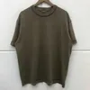 Herr t-shirts sommartvätt Använd kortärmad grundläggande lös bakgata trend herrar omvänd t-shirt par bomull t-shirt j240319