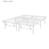 Other Bedding Supplies Maintays 14 High Profile Foldable Steel Queen Platform Bed Frame white Y240320