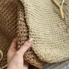 Womens Shoulder Beach Bag Straw Casual Tote Fashion 2024 New Designer Woven Summer Shopping Bags High Quality Handbags