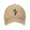 Boll Caps Shaka Cactus Washed Baseball Cap Cute Plants Street Style Trucker Hat Spring Man Outdoor Custom