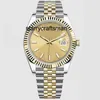 Часы Rlx Clean, 28/31 мм, черные Datejust 126334, мужские роскошные золотые часы, механизм с ремешком 36/41 мм, розовый бриллиант l