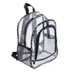 Mochila feminina transparente estudante mochilas à prova dwaterproof água grande capacidade saco escolar cor sólida mochila para viagens ao ar livre sacos